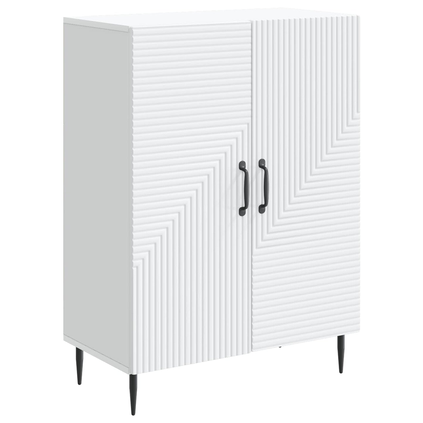 Sideboard White 66 x 34.5 x 89.5 cm Engineered Wood