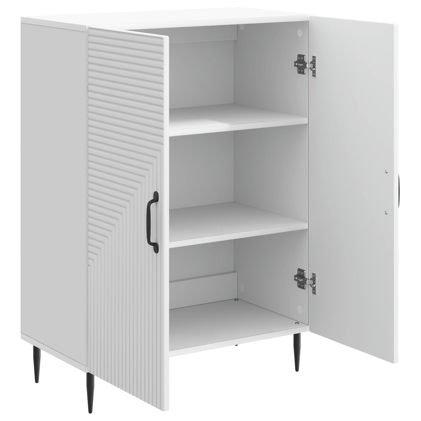 Sideboard White 66 x 34.5 x 89.5 cm Engineered Wood