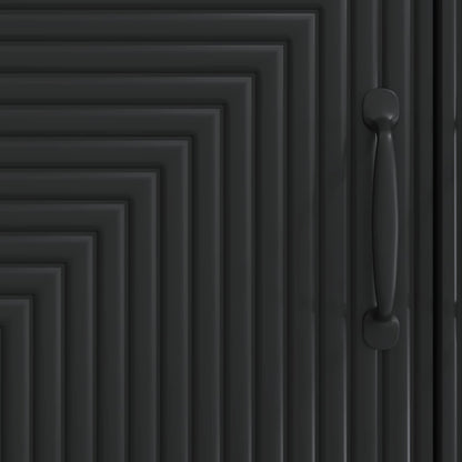 Sideboard Black 66 x 34.5 x 89.5 cm Engineered Wood