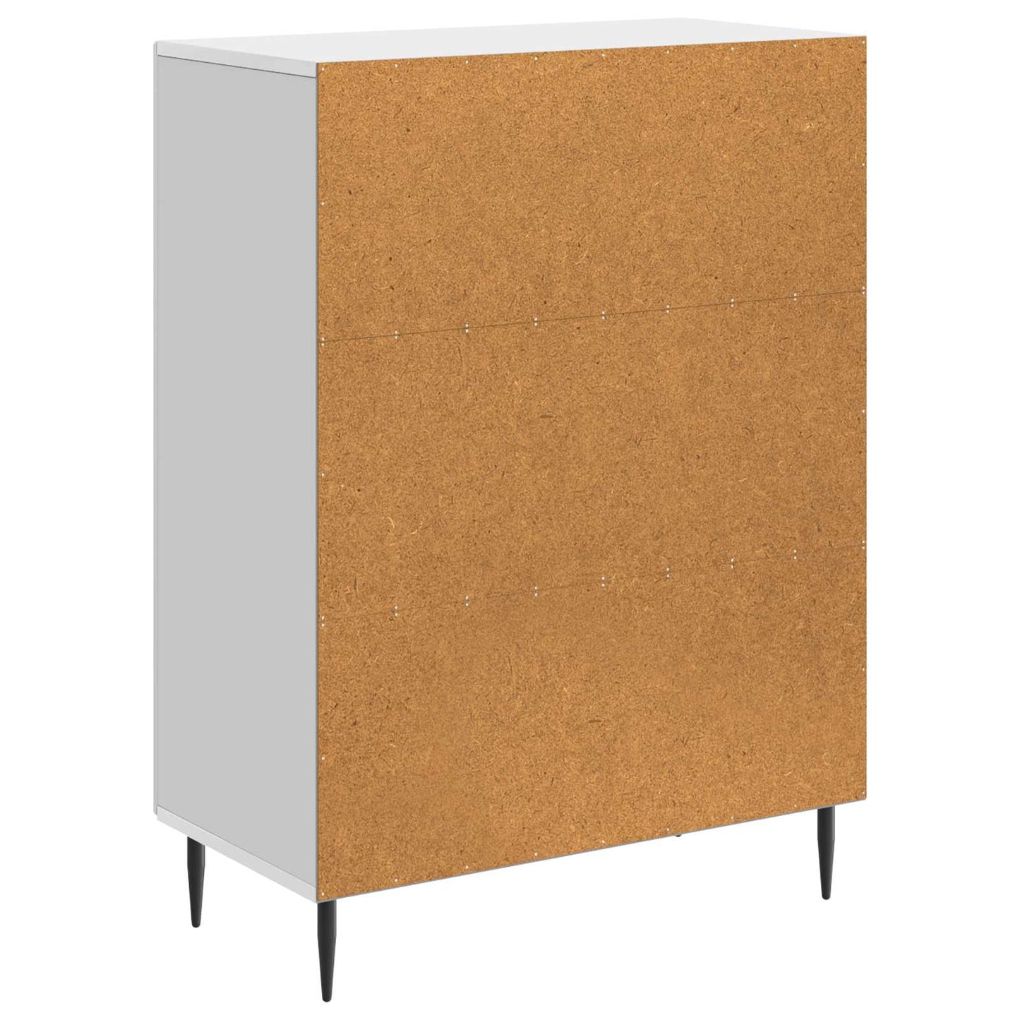 Sideboard High Gloss White 66 x 34.5 x 89.5 cm Engineered Wood