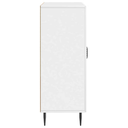 Sideboard High Gloss White 66 x 34.5 x 89.5 cm Engineered Wood