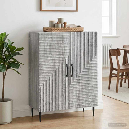 Sideboard Grey Sonoma 66 x 34.5 x 89.5 cm Engineered Wood