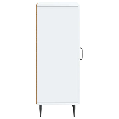 Sideboard White 33 x 34.5 x 89.5 cm Engineered Wood