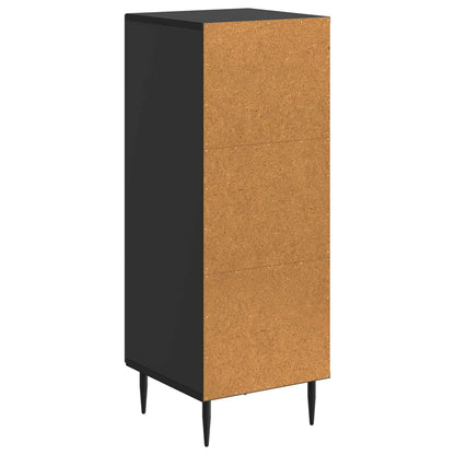Sideboard Black 33 x 34.5 x 89.5 cm Engineered Wood