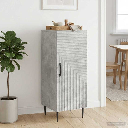 Sideboard Concrete Grey 33 x 34.5 x 89.5 cm Engineered Wood