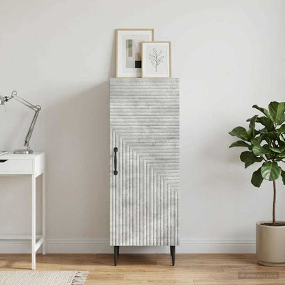 Sideboard Concrete Grey 33 x 34.5 x 89.5 cm Engineered Wood