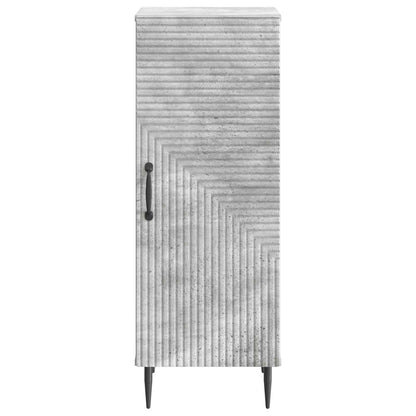 Sideboard Concrete Grey 33 x 34.5 x 89.5 cm Engineered Wood