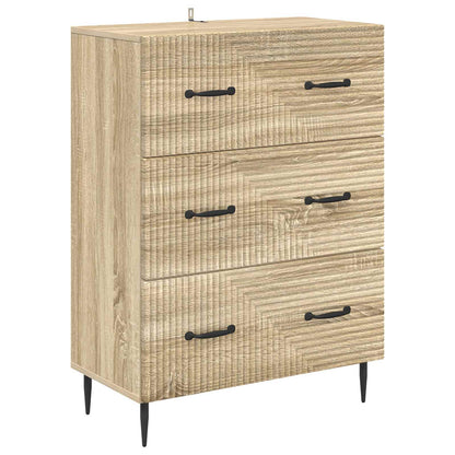 Drawer Cabinet Sonoma Oak 66 x 34.5 x 89.5 cm Engineered Wood