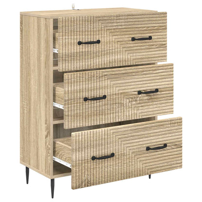 Drawer Cabinet Sonoma Oak 66 x 34.5 x 89.5 cm Engineered Wood