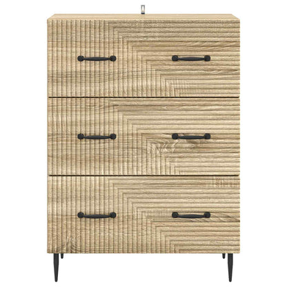 Drawer Cabinet Sonoma Oak 66 x 34.5 x 89.5 cm Engineered Wood