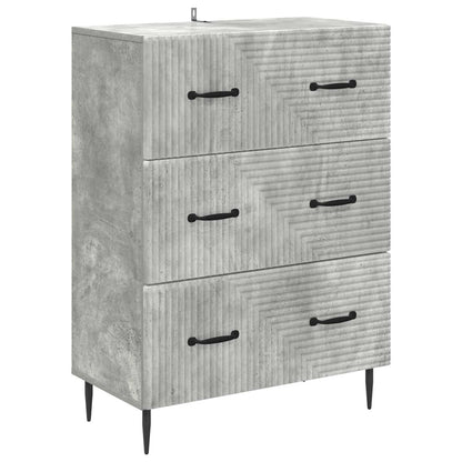 Drawer Cabinet Concrete Grey 66 x 34.5 x 89.5 cm