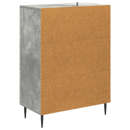 Drawer Cabinet Concrete Grey 66 x 34.5 x 89.5 cm