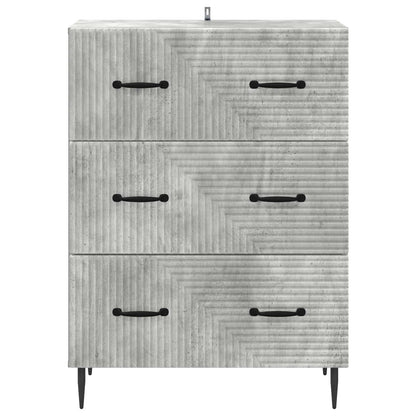 Drawer Cabinet Concrete Grey 66 x 34.5 x 89.5 cm