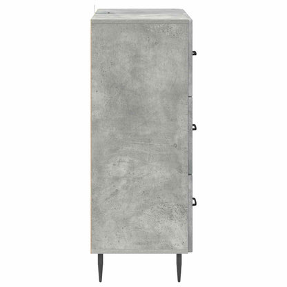 Drawer Cabinet Concrete Grey 66 x 34.5 x 89.5 cm