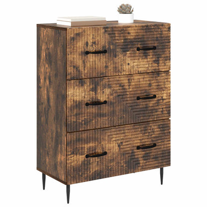 Drawer Cabinet Smoked Oak 66 x 34.5 x 89.5 cm Engineered Wood