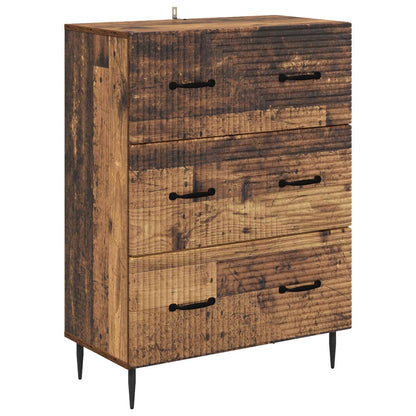 Drawer Cabinet Old Wood 66 x 34.5 x 89.5 cm Engineered Wood
