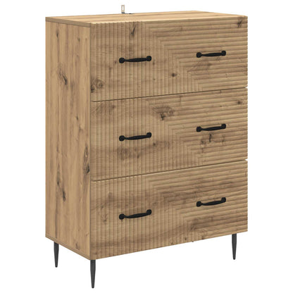 Drawer Cabinet Artisan Oak 66 x 34.5 x 89.5 cm Engineered Wood