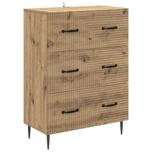 Drawer Cabinet Artisan Oak 66 x 34.5 x 89.5 cm Engineered Wood