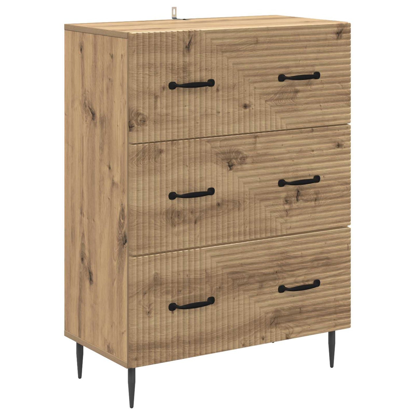 Drawer Cabinet 66 x 34.5 x 89.5 cm Engineered Wood Artisan Oak