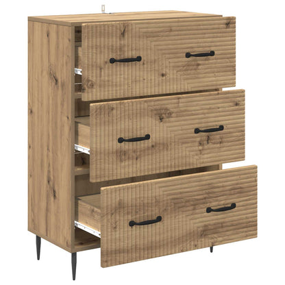 Drawer Cabinet Artisan Oak 66 x 34.5 x 89.5 cm Engineered Wood