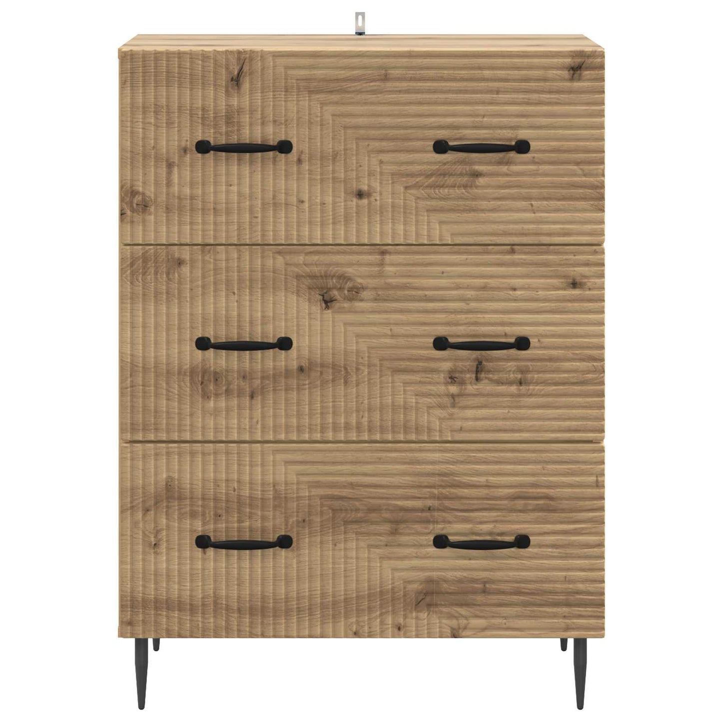 Drawer Cabinet 66 x 34.5 x 89.5 cm Engineered Wood Artisan Oak