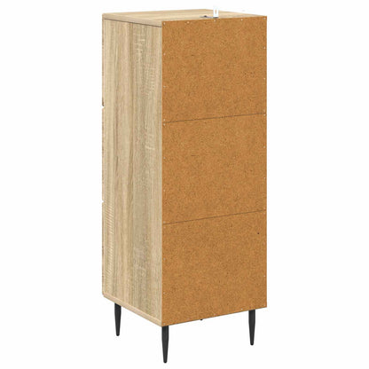 Drawer Cabinet Sonoma Oak 33 x 34.5 x 89.5 cm Engineered Wood