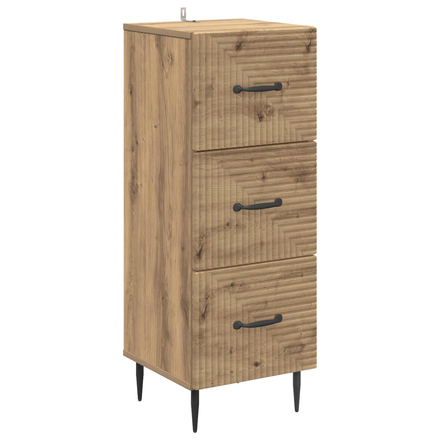 Drawer Cabinet 33 x 34.5 x 89.5 cm Engineered Wood Artisan Oak