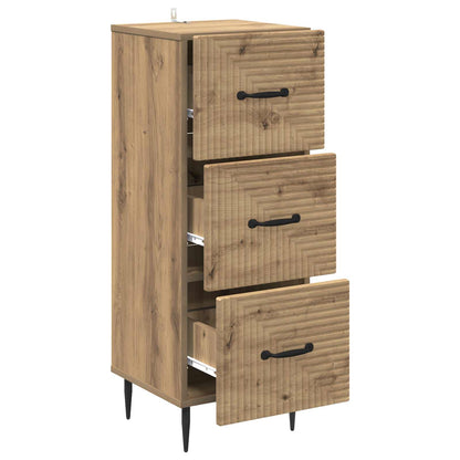 Drawer Cabinet 33 x 34.5 x 89.5 cm Engineered Wood Artisan Oak