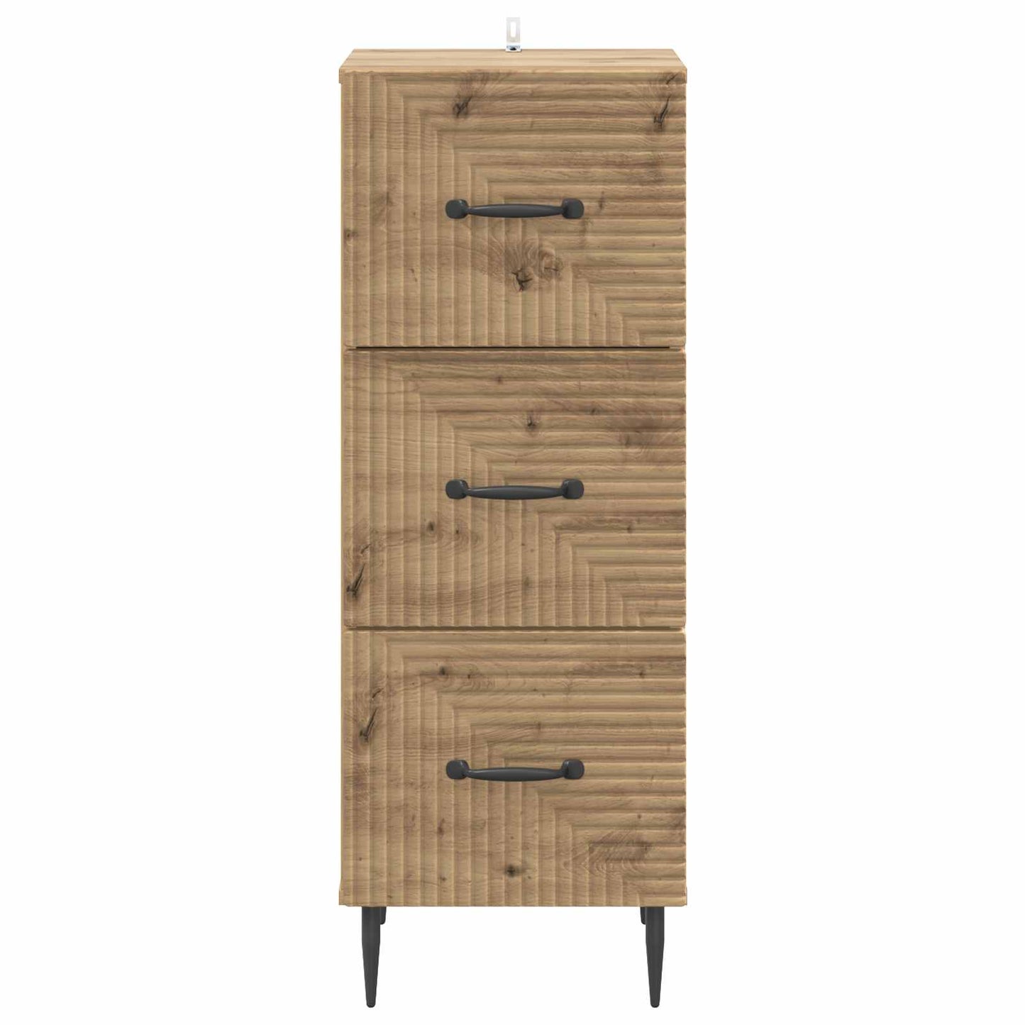 Drawer Cabinet 33 x 34.5 x 89.5 cm Engineered Wood Artisan Oak