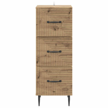 Drawer Cabinet 33 x 34.5 x 89.5 cm Engineered Wood Artisan Oak