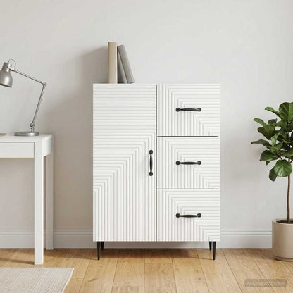 Sideboard with Drawer White 66 x 34.5 x 89.5 cm Engineered Wood