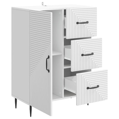 Sideboard with Drawer White 66 x 34.5 x 89.5 cm Engineered Wood