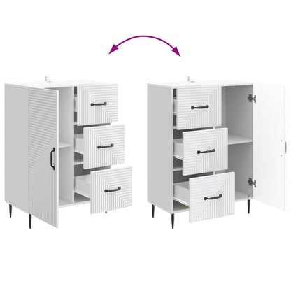 Sideboard with Drawer White 66 x 34.5 x 89.5 cm Engineered Wood