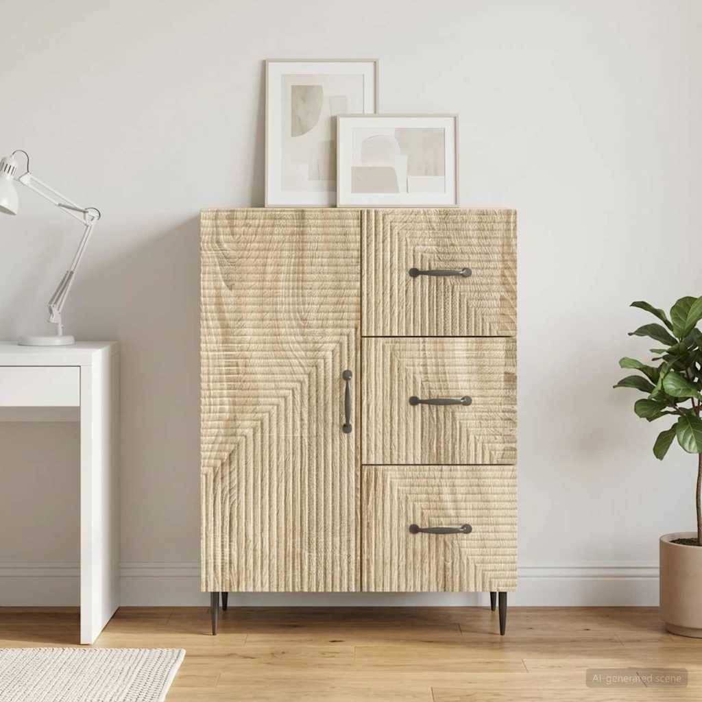 Sideboard Sonoma Oak 66 x 34.5 x 89.5 cm Engineered Wood