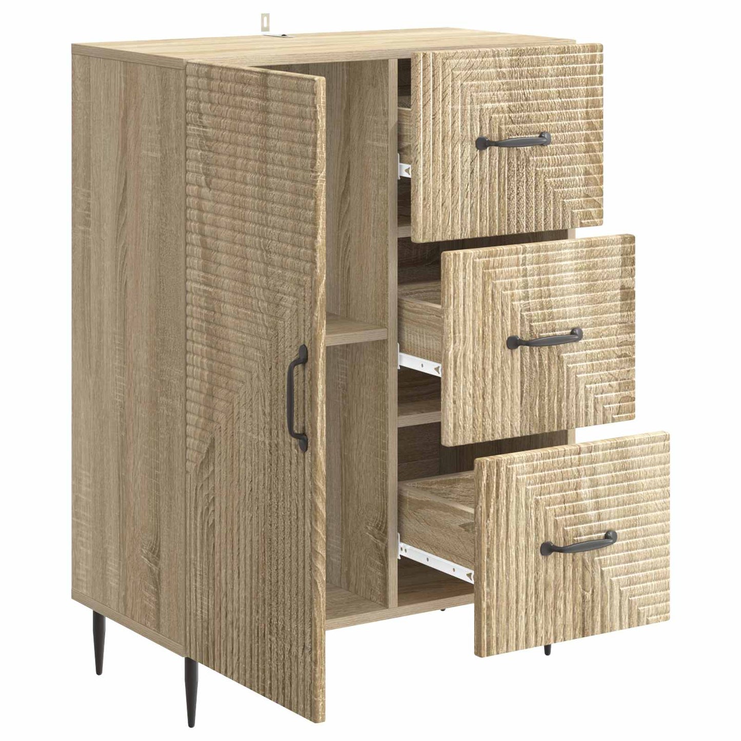 Sideboard Sonoma Oak 66 x 34.5 x 89.5 cm Engineered Wood
