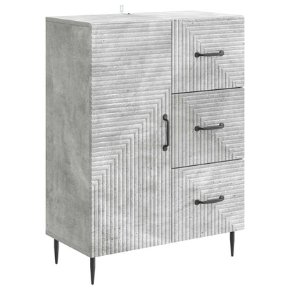 Sideboard Concrete Grey 66 x 34.5 x 89.5 cm Engineered Wood