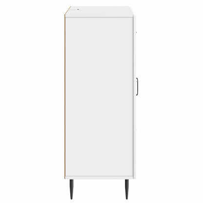 Sideboard High Gloss White 66 x 34.5 x 89.5 cm Engineered Wood