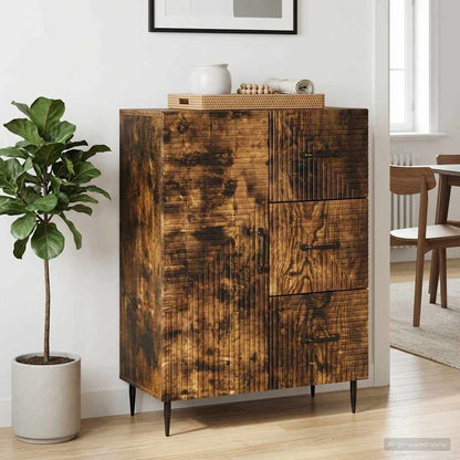 Sideboard Smoked Oak 66 x 34.5 x 89.5 cm Engineered Wood