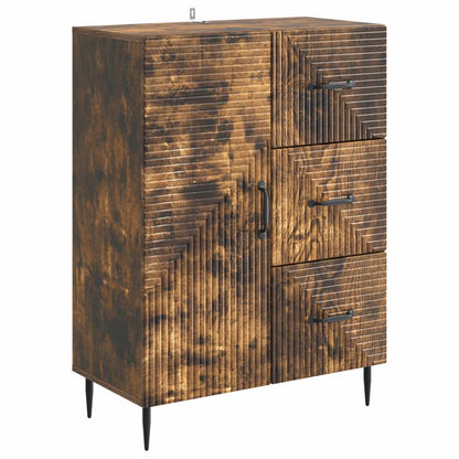 Sideboard Smoked Oak 66 x 34.5 x 89.5 cm Engineered Wood