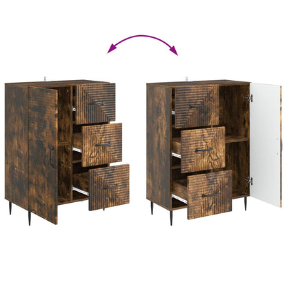 Sideboard Smoked Oak 66 x 34.5 x 89.5 cm Engineered Wood