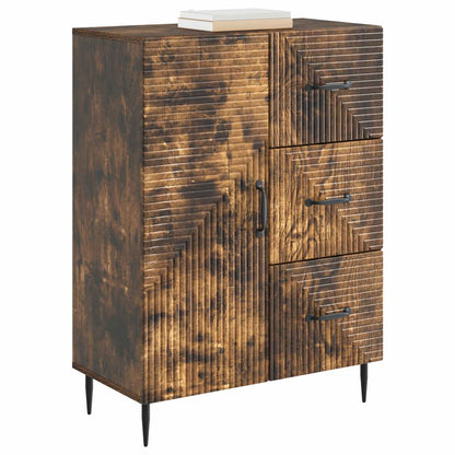 Sideboard Smoked Oak 66 x 34.5 x 89.5 cm Engineered Wood