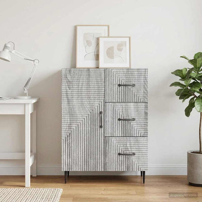 Sideboard Grey Sonoma 66 x 34.5 x 89.5 cm Engineered Wood