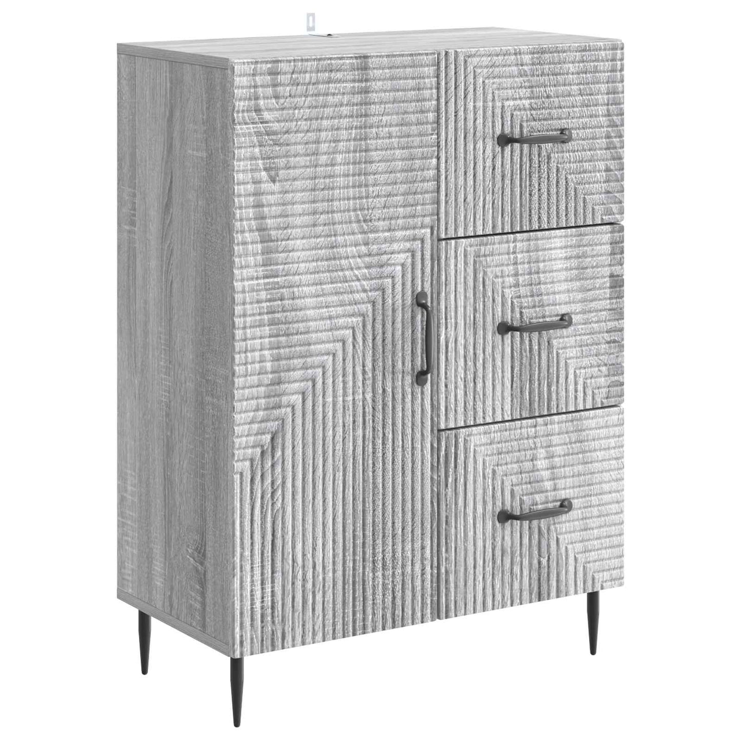 Sideboard Grey Sonoma 66 x 34.5 x 89.5 cm Engineered Wood