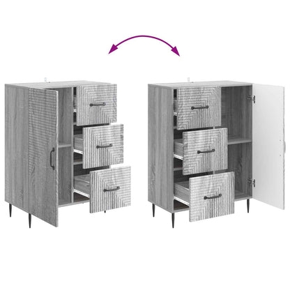 Sideboard Grey Sonoma 66 x 34.5 x 89.5 cm Engineered Wood