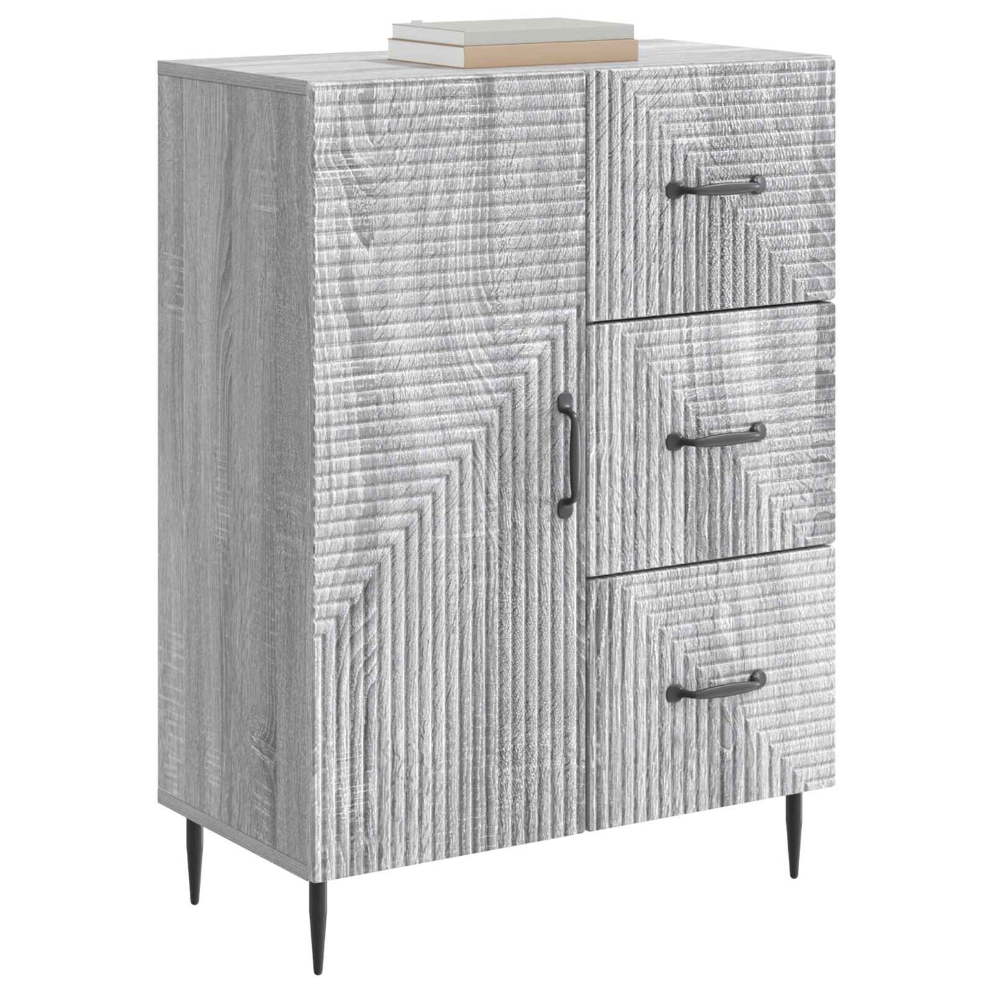 Sideboard Grey Sonoma 66 x 34.5 x 89.5 cm Engineered Wood
