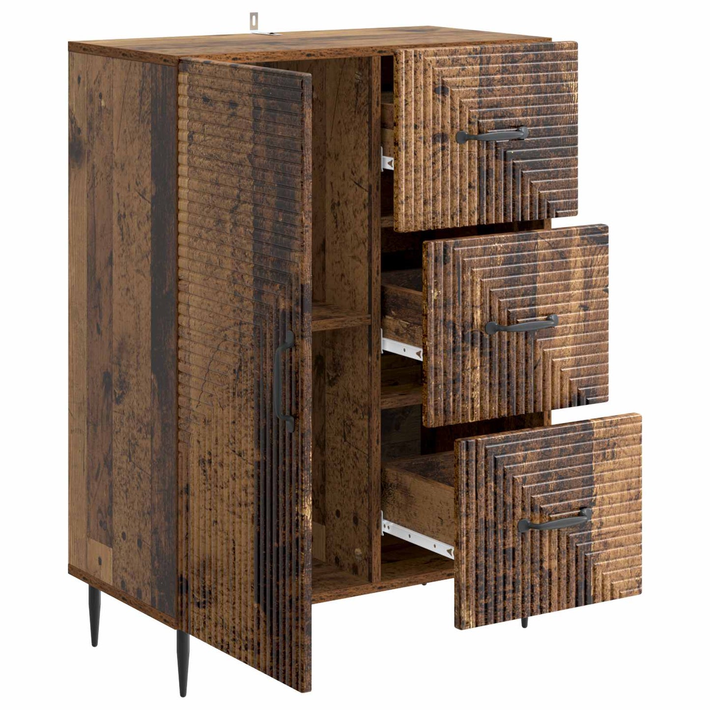 Sideboard Old Wood 66 x 34.5 x 89.5 cm Engineered Wood