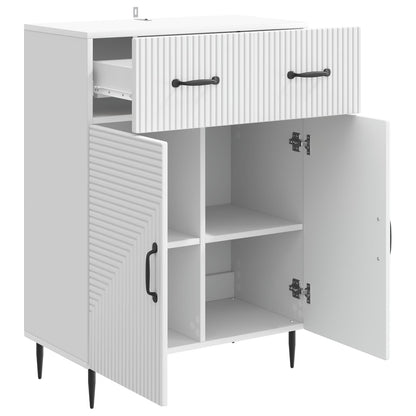 Sideboard with Drawer White 66 x 34.5 x 89.5 cm Engineered Wood