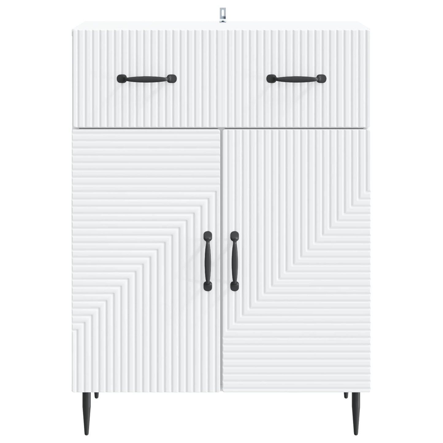 Sideboard with Drawer White 66 x 34.5 x 89.5 cm Engineered Wood