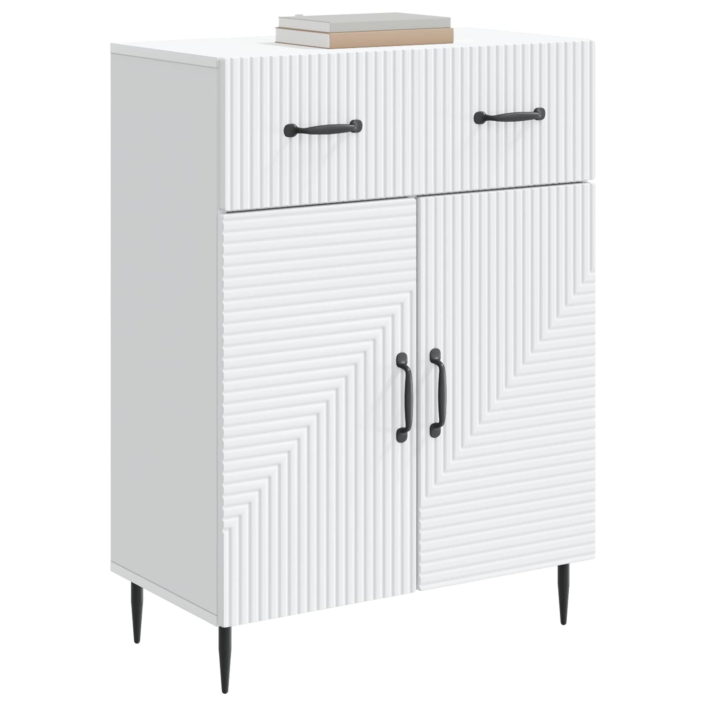 Sideboard with Drawer White 66 x 34.5 x 89.5 cm Engineered Wood