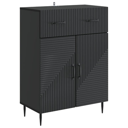 Sideboard with Drawer Black 66 x 34.5 x 89.5 cm Engineered Wood